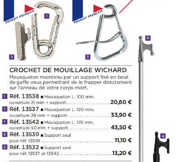crochet de mouillage wichard