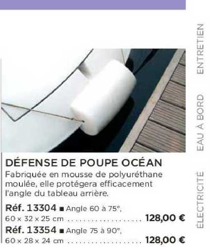 défense de poupe océan