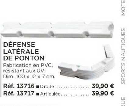 défense latérale de ponton