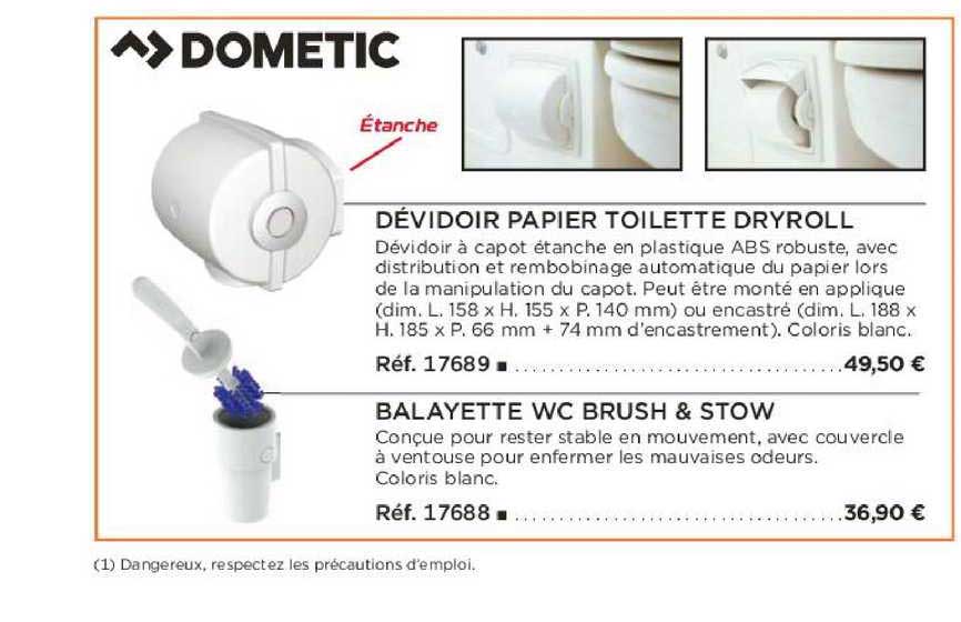 dévidoir papier toilette dryroll balayette wc brush & stow