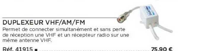 duplexeur vhf am fm