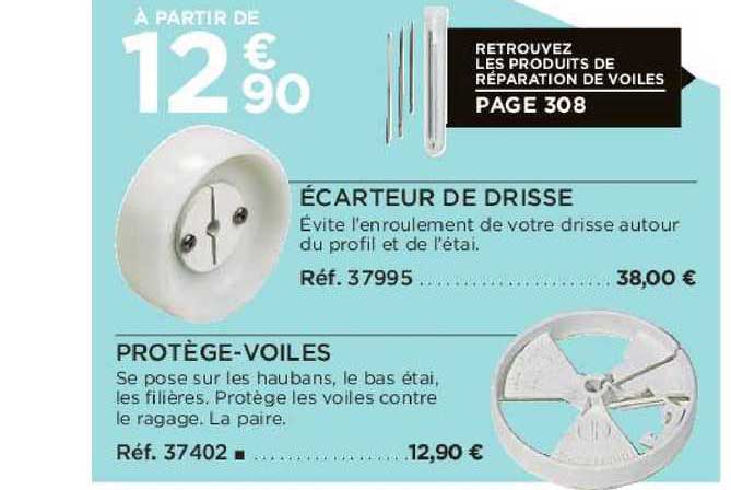 écarteur de drisse protège-voiles