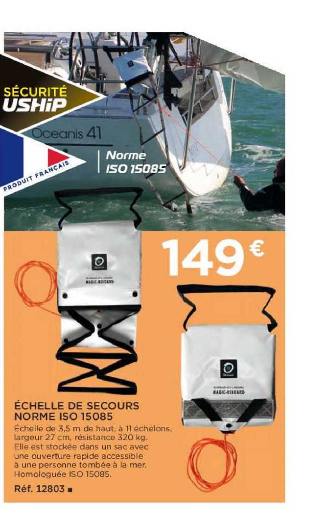 échelle de secours norme iso 15085