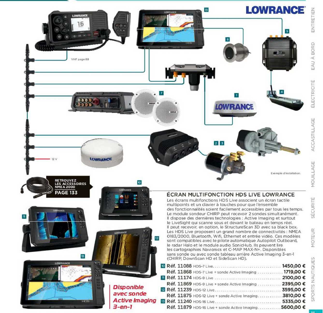 écran multifonction hds live lowrance