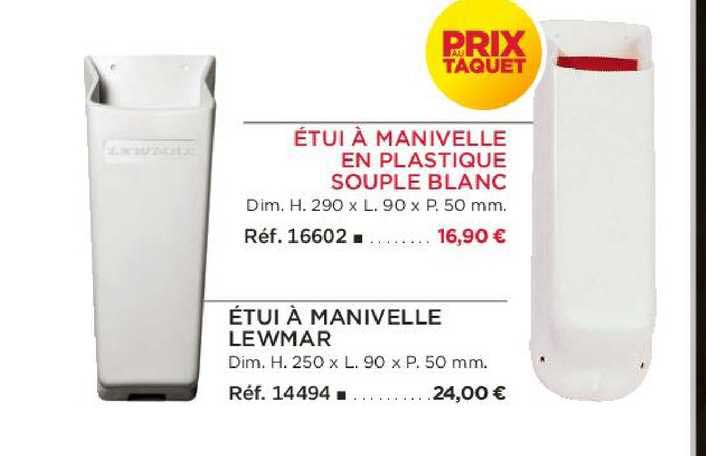 étui à manivelle en plastique souple blanc étui à manivelle lewmar