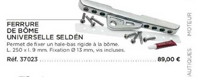 ferrure de bôme universelle seldén