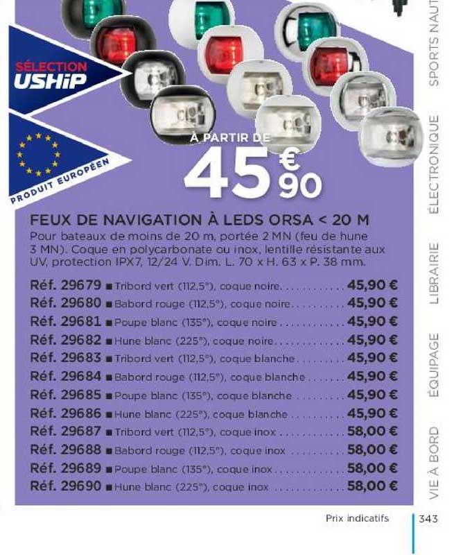 Feux De Navigation à Leds Orsa < 20 M