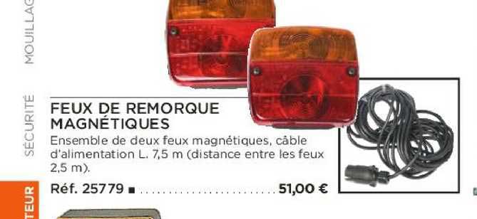 Feux De Remorque Magnétiques