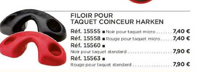 filoir pour taquet coinceur harken