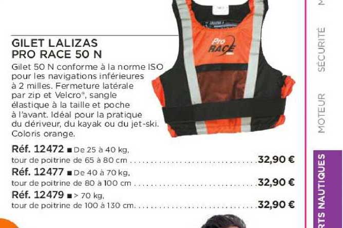 gilet lalizas pro race 50 n