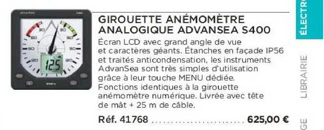 girouette anémomètre analogique advansea s400