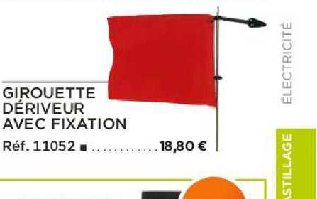 girouette dériveur avec fixation