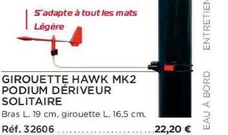 girouette hawk mk2 podium dériveur solitaire