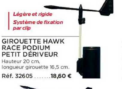 girouette hawk race podium petit dériveur