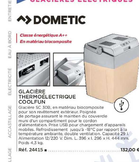 glacière thermoélectrique coolfun dometic