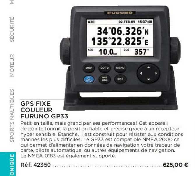 gps fixe couleur furuno gp33