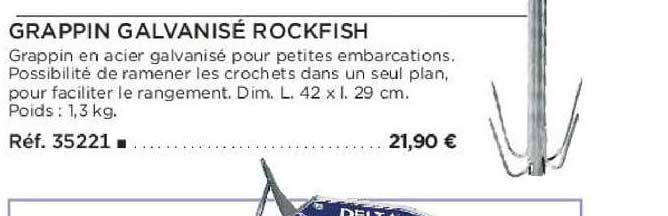grappin galvanisé rockfish