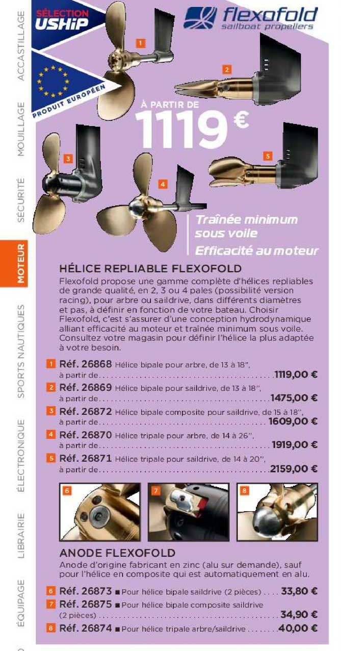 hélice repliable flexofold