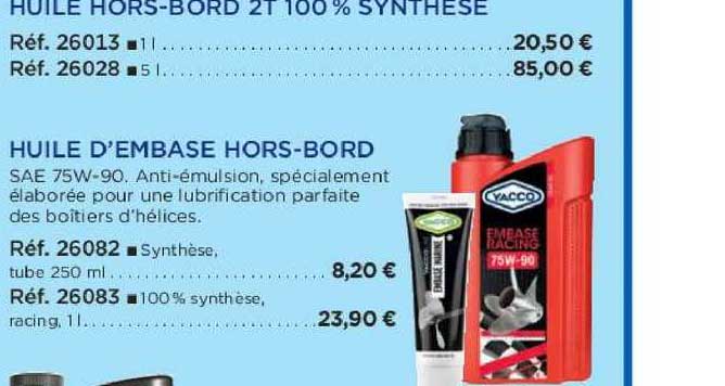 huile d'embase hors-bord