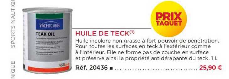 huile de teck