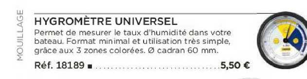 Hygromètre Univesel