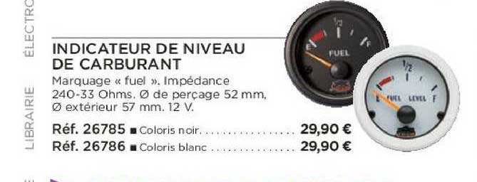 indicateur de niveau de carburant