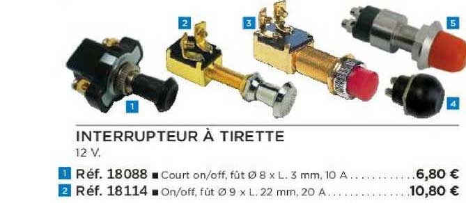 interrupteur à tirette
