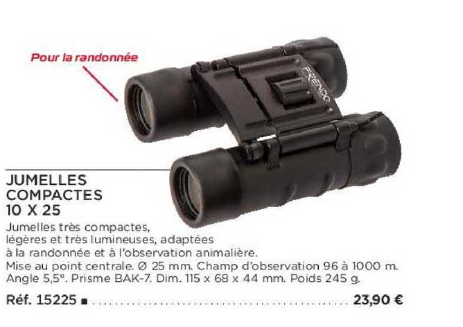 jumelle compactes 10 x 25