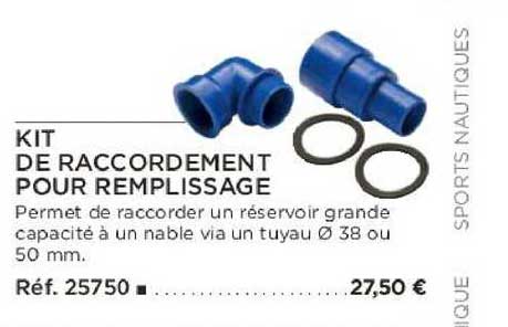 kit de raccordement pour remplissage