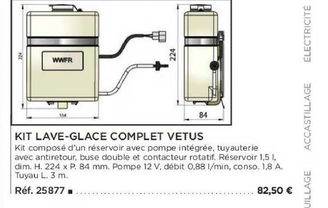 kit lave-glace complet vetus