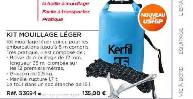 kit mouillage léger