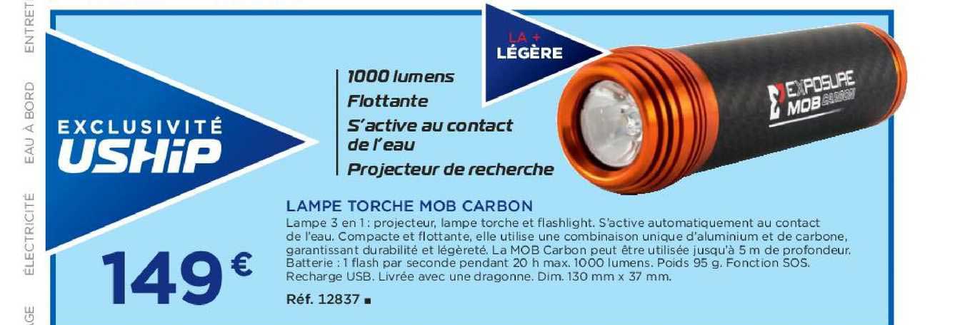 lampe torche mob carbon