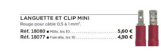 languette et clip mini
