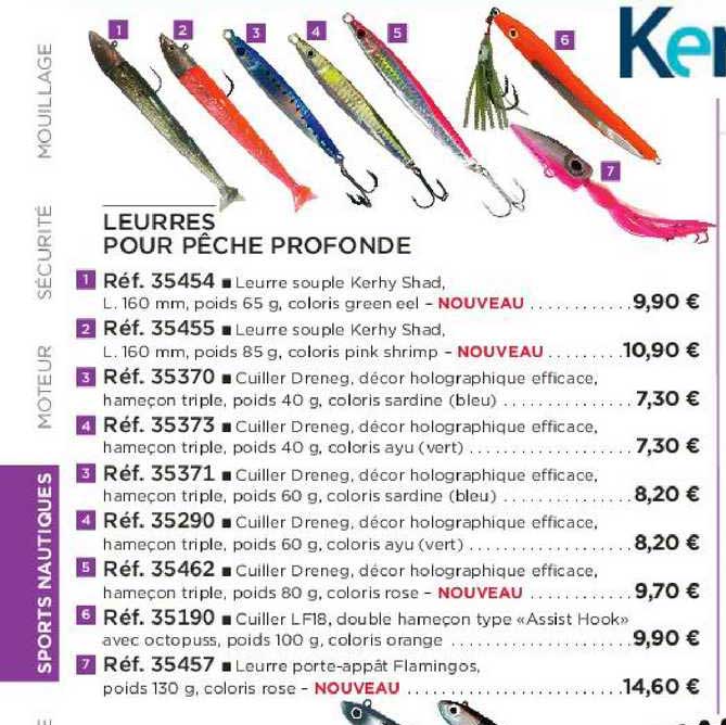 leurres pour pêche profonde