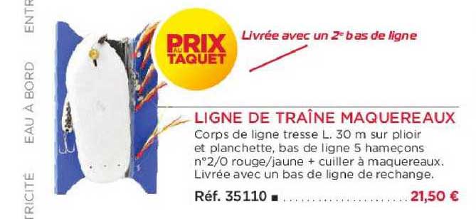 ligne de traîne maquereaux