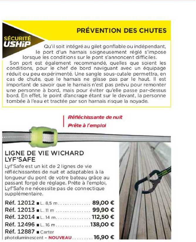 ligne de vie wichard lyf'safe