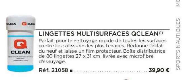 lingettes multisurfaces qclean