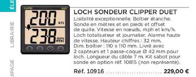 loch sondeur clipper duet