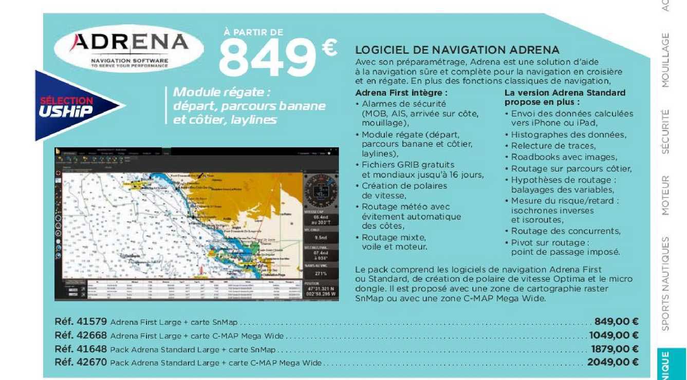logiciel de navigation adrena