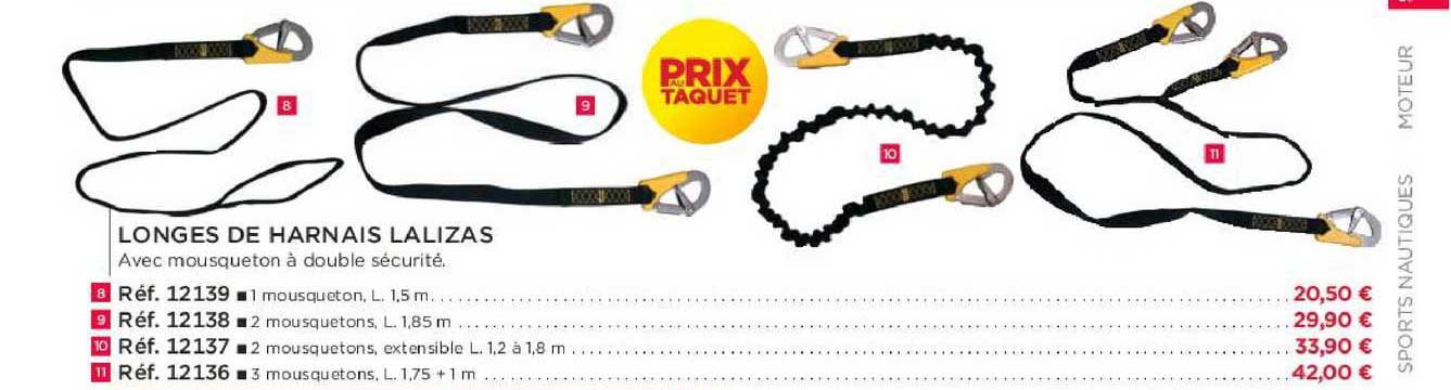 longes de harnais lalizas