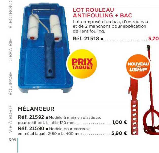 lot rouleau antifouling + bac mélangeur