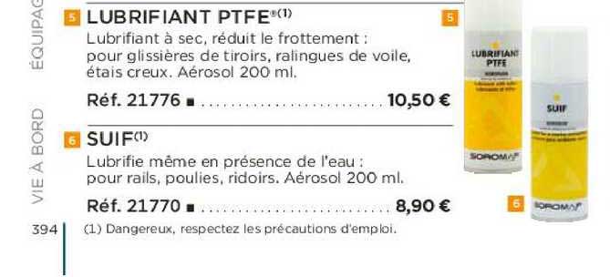 Lubrifiant Ptfe Suif