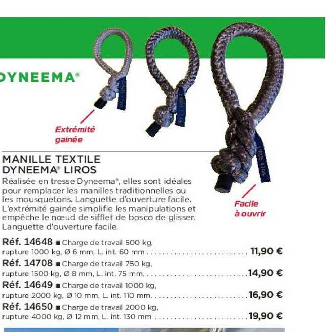 manille textile dyneema liros