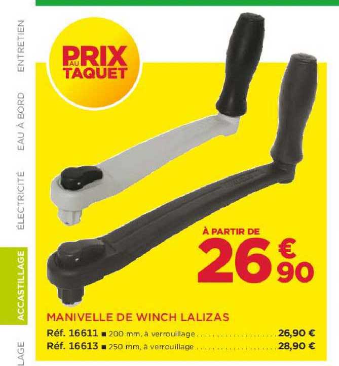 manivelle de winch lalizas