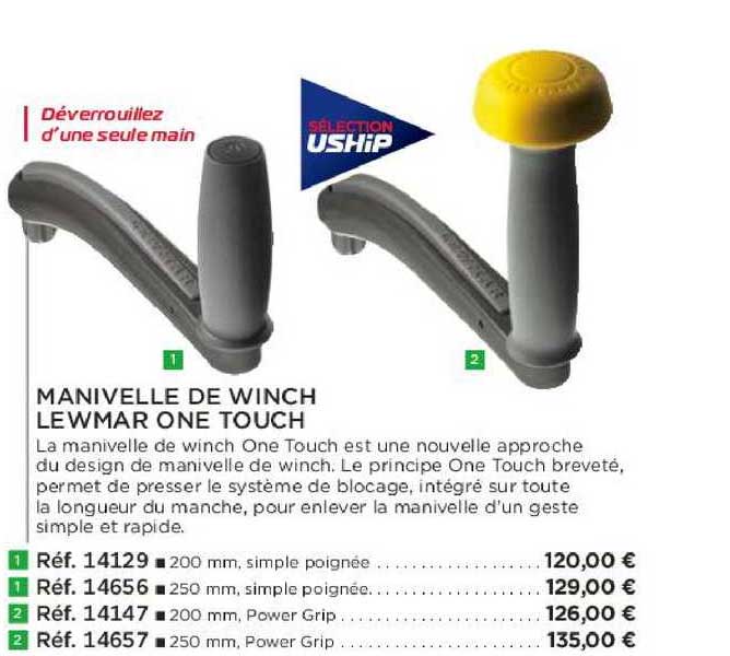 manivelle de winch lewmar one touch