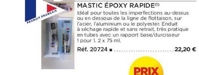 mastic époxy rapide