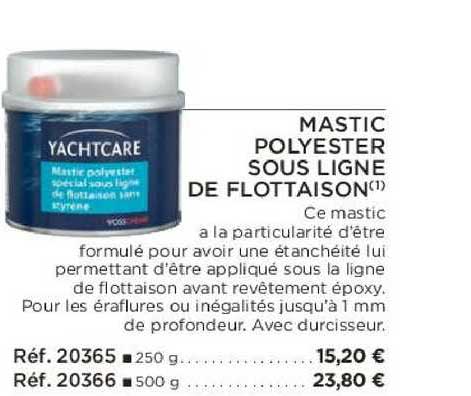 Mastic Polyester Sous Ligne De Flottaison