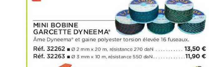 mini bobine garcette dyneema
