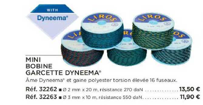 mini bobine garcette dyneema