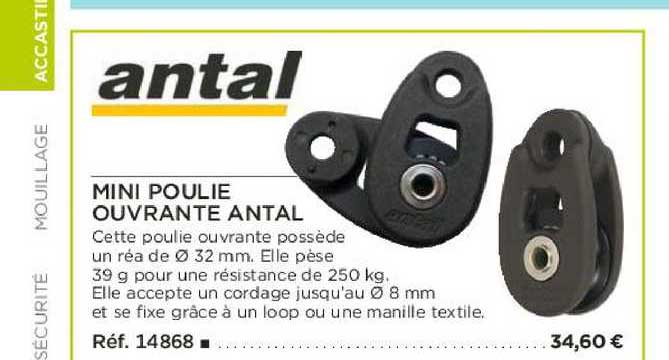 mini poulie ouvrant antal